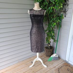 Lauren Ralph Lauren Black Sequin Evening Dress 4